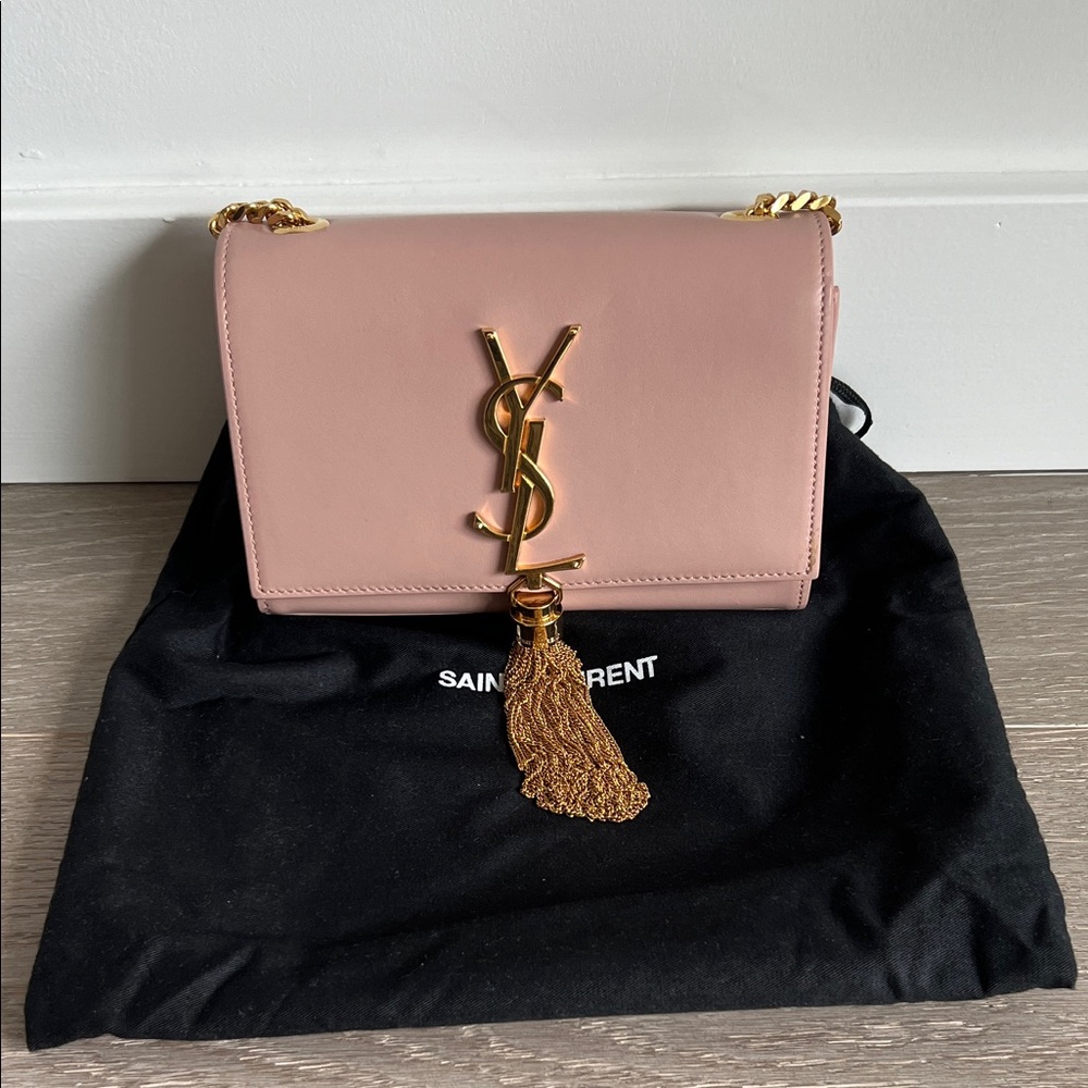 Saint Laurent YSL Kate - Blush Pink with Tassel - Small